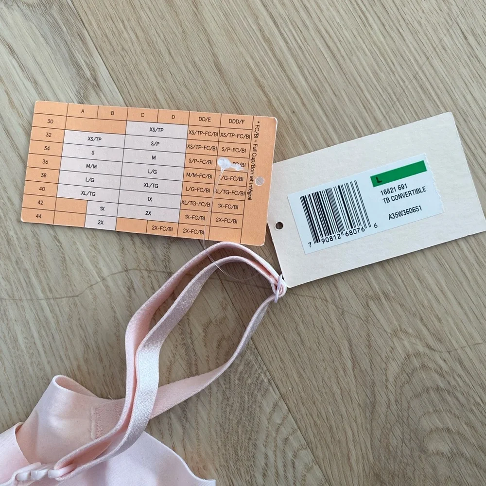 TRUE & Co True Body Bra L NWT Pink - Picture 4 of 9